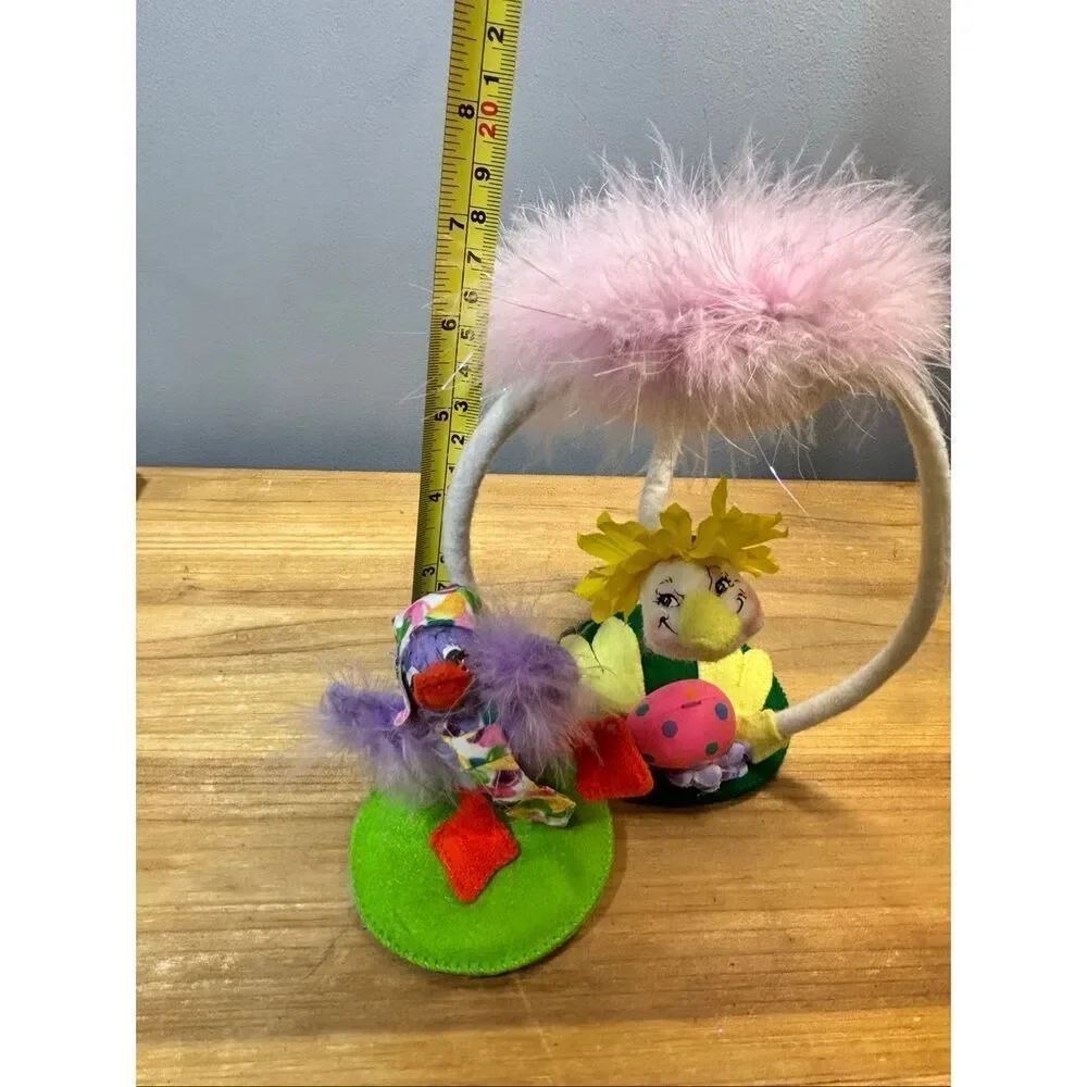 Annalee Easter Ostrich and Hip-Hop Jellybean Duck